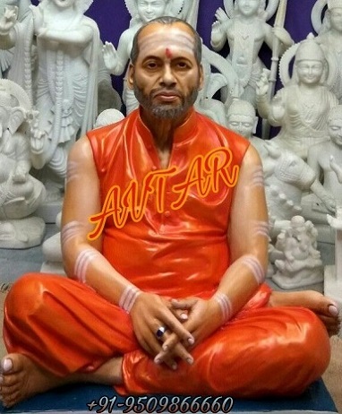 Saint Muktananda Swami Ganeshpuri Marble Statue